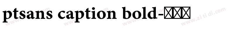 ptsans caption bold字体转换